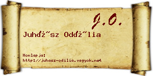 Juhász Odília névjegykártya